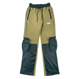 大量訂購卡其色絨布長褲斜褲  設計印花LOGO 腰包袋設計 鬆緊腳圍設計 搖粒絨拼風褸布設計 抗靜電 斜褲中心 100%Polyester  H287 大量訂購卡其色絨布長褲斜褲  設計印花LOGO 腰包袋設計 鬆緊腳圍設計 搖粒絨拼風褸布設計 抗靜電 斜褲中心 100%Polyester  H287